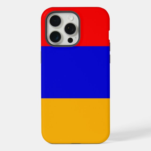 Apple iPhone 15 Pro Max Case, Armenia flag Case (Back)