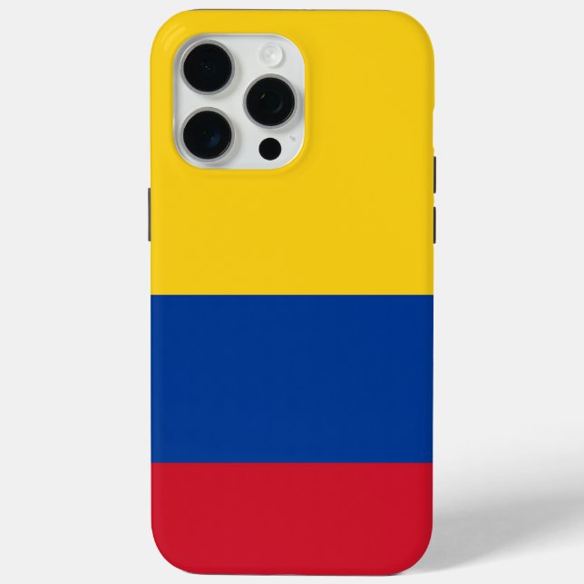 Apple iPhone 15 Pro Max Case, Colombia flag Case-Mate iPhone Case (Back)