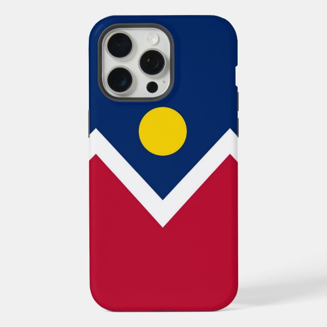 Apple iPhone 15 Pro Max Case, Denver flag Case (Back)