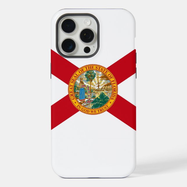 Apple iPhone 15 Pro Max Case, Florida flag Case (Back)