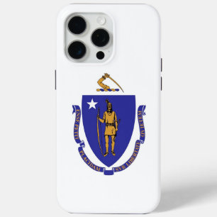 Apple iPhone 15 Pro Max Case, Massachusetts flag iPhone 15 Pro Max Case
