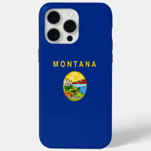 Apple iPhone 15 Pro Max Case, Montana flag Case