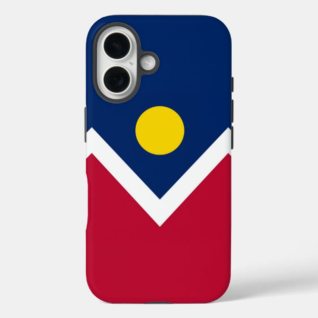 Apple iPhone 16 Case-Mate with Denver flag Case-Mate iPhone Case (Back)