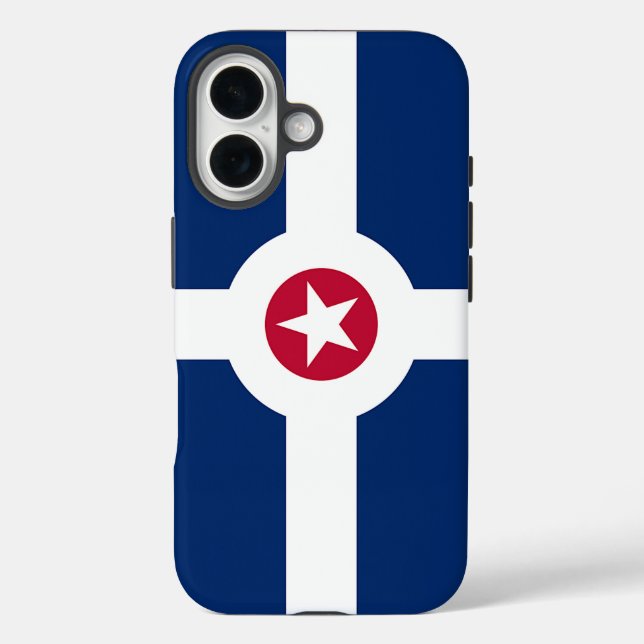 Apple iPhone 16 Case-Mate with Indianapolis flag Case-Mate iPhone Case (Back)