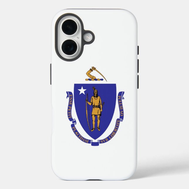 Apple iPhone 16 Case-Mate with Massachusetts flag Case (Back)