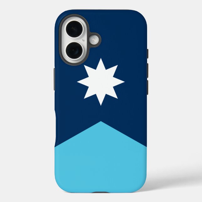 Apple iPhone 16 Case-Mate with Minnesota flag Case (Back)