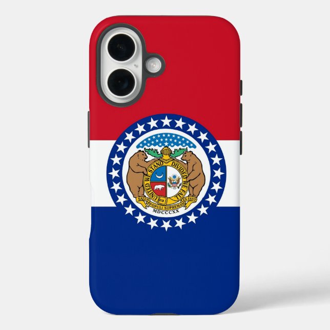 Apple iPhone 16 Case-Mate with Missouri flag Case (Back)