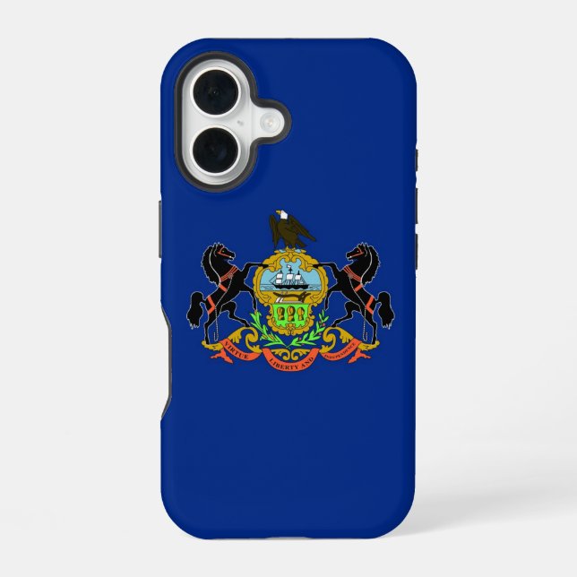 Apple iPhone 16 Case-Mate with Pennsylvania flag Case (Back)