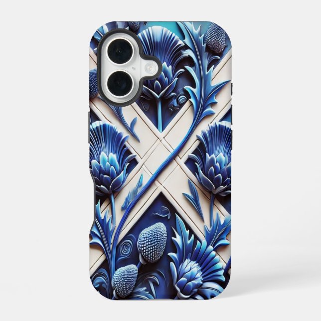 Apple iPhone 16 Case-Mate with Scottish Thistles Case (Back)