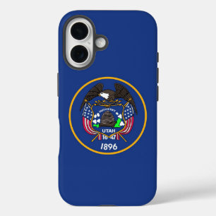 Apple iPhone 16 Case, Utah State old flag Case