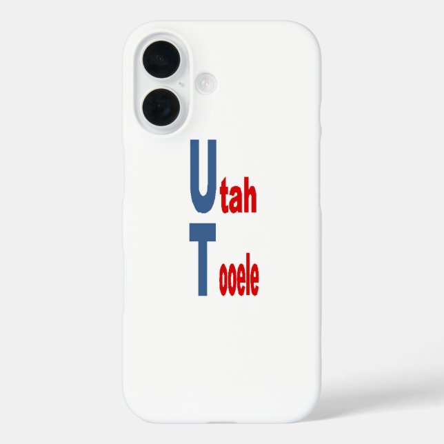 Apple iPhone 16 Case  UTAH  TOURISM (Back)