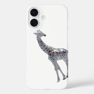 Apple iPhone 16 Crystal Giraffe Art Design Case