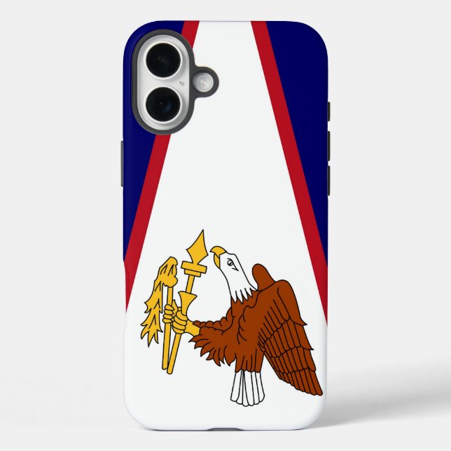Apple iPhone 16 Plus Case-Mate American Samoa flag Case-Mate iPhone Case (Back)