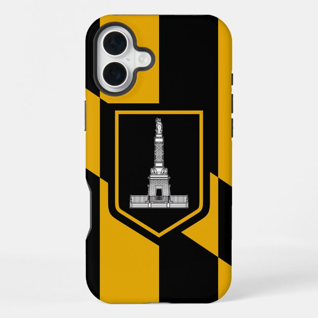 Apple iPhone 16 Plus Case-Mate, Baltimore flag Case (Back)