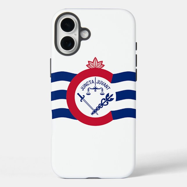 Apple iPhone 16 Plus Case-Mate Cincinnati flag Case-Mate iPhone Case (Back)