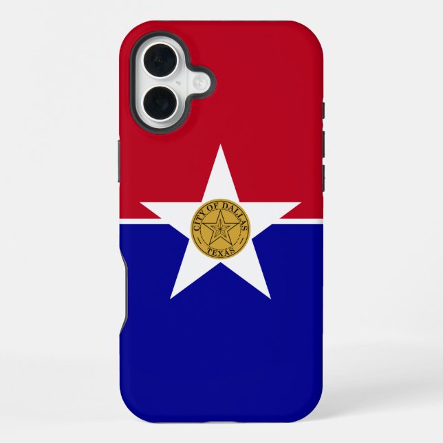 Apple iPhone 16 Plus Case-Mate Dallas flag Case (Back)