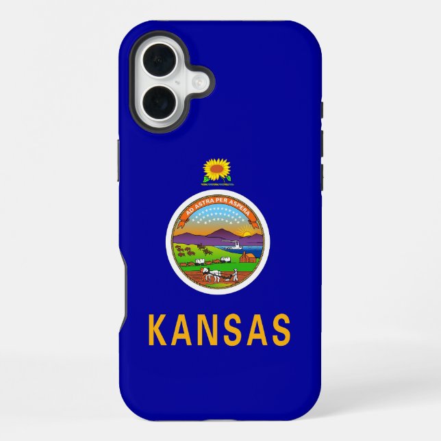 Apple iPhone 16 Plus Case-Mate Kansas flag Case (Back)