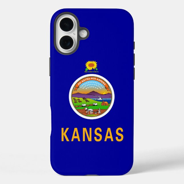 Apple iPhone 16 Plus Case-Mate Kansas flag Case (Back)