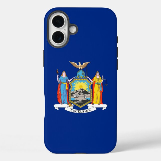 Apple iPhone 16 Plus Case-Mate New York flag Case (Back)