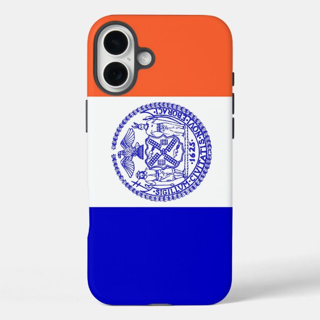 Apple iPhone 16 Plus Case-Mate New York flag Case-Mate iPhone Case (Back)