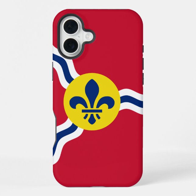Apple iPhone 16 Plus Case-Mate St. Louis flag Case (Back)