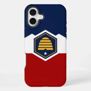 Apple iPhone 16 Plus Case, Utah flag Case