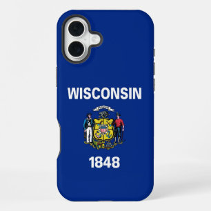 Apple iPhone 16 Plus Case, Wisconsin flag Case
