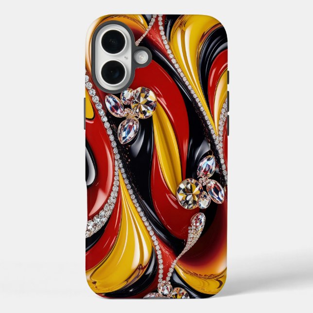 Apple iPhone 16 Plus Mate, Belgium Colours Case-Mate iPhone Case (Back)
