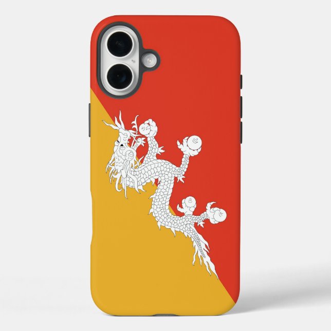 Apple iPhone 16 Plus Mate, Bhutan flag Case-Mate iPhone Case (Back)