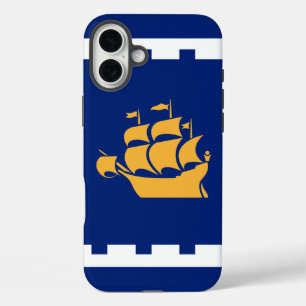 Apple iPhone 16 Plus Mate, Quebec City flag Case
