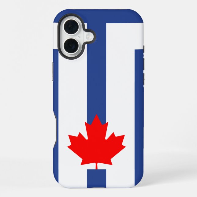 Apple iPhone 16 Plus Mate, Toronto flag Case (Back)