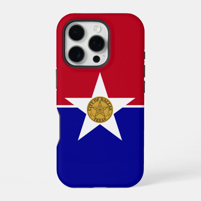 Apple iPhone 16 Pro Case-Mate, Dallas flag Case (Back)