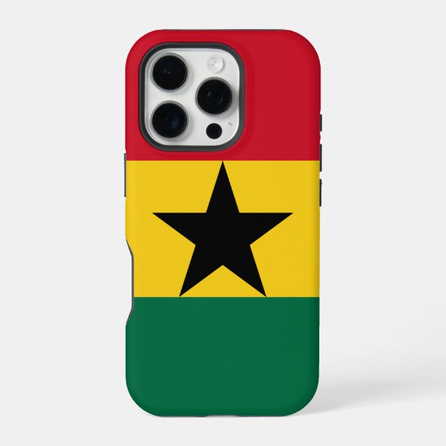 Apple iPhone 16 Pro Case-Mate, Ghana flag Case (Back)