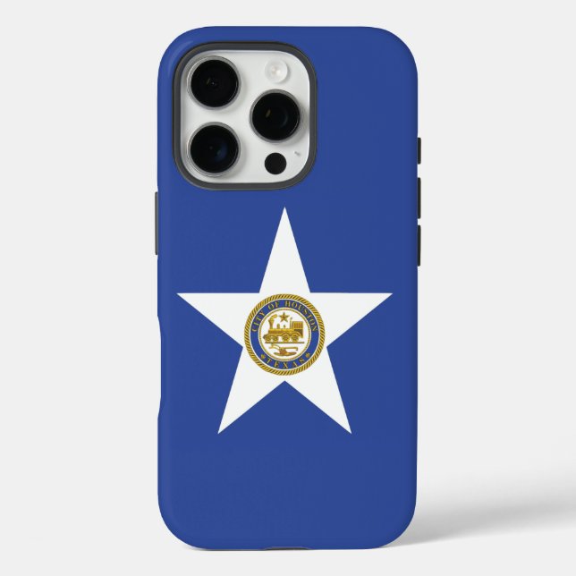 Apple iPhone 16 Pro Case-Mate, Houston flag Case-Mate iPhone Case (Back)