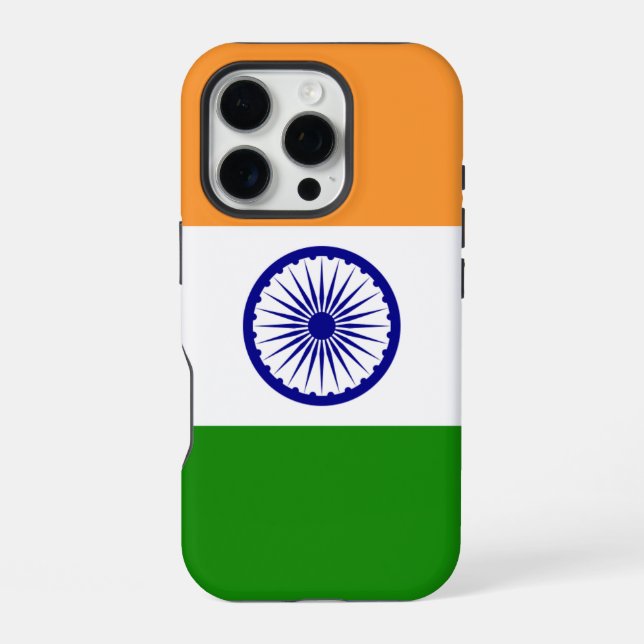 Apple iPhone 16 Pro Case-Mate, India flag Case (Back)