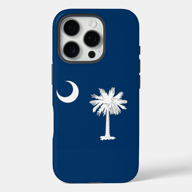 Apple iPhone 16 Pro Case-Mate, South Carolina flag Case-Mate iPhone Case (Back)