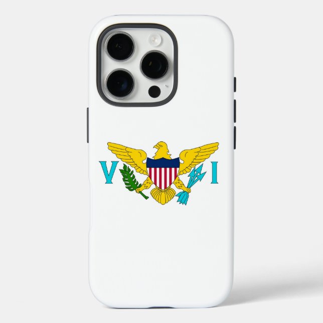 Apple iPhone 16 Pro Case, USA Virgin Island flag Case-Mate iPhone Case (Back)