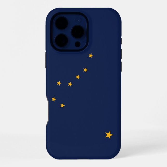 Apple iPhone 16 Pro Max Case, Alaska flag Case (Back)