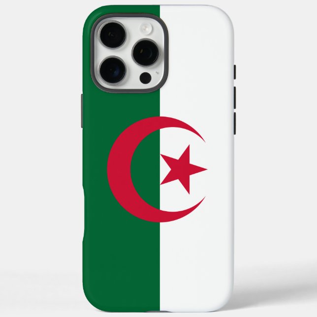 Apple iPhone 16 Pro Max Case, Algeria flag Case-Mate iPhone Case (Back)