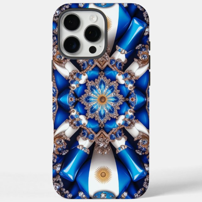 Apple iPhone 16 Pro Max Case, Argentina Colours Case-Mate iPhone Case (Back)