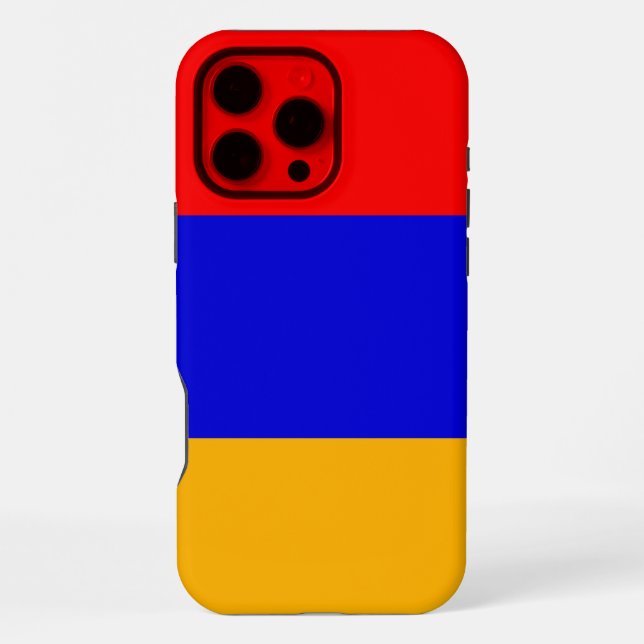 Apple iPhone 16 Pro Max Case, Armenia flag Case (Back)
