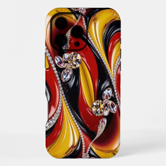Apple iPhone 16 Pro Max Case, Belgium Colours Case (Back)
