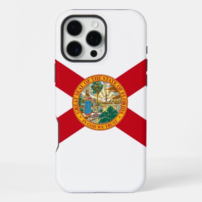 Apple iPhone 16 Pro Max Case, Florida flag Case (Back)