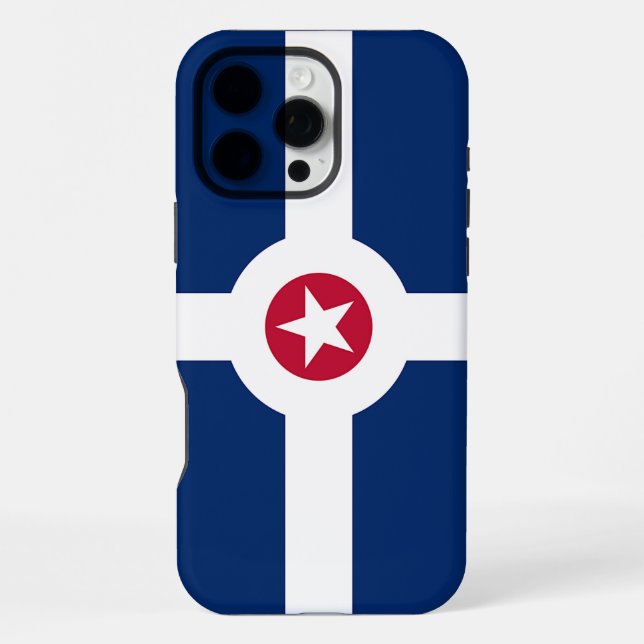 Apple iPhone 16 Pro Max Case, Indianapolis flag Case (Back)