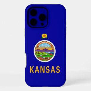 Apple iPhone 16 Pro Max Case, Kansas flag Case