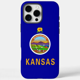 Apple iPhone 16 Pro Max Case, Kansas flag iPhone 16 Pro Max Case