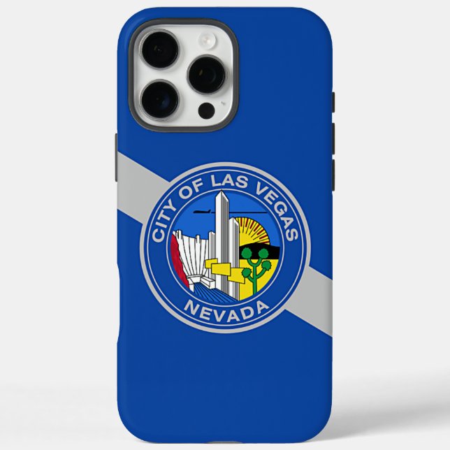 Apple iPhone 16 Pro Max Case, Las Vegas City flag Case-Mate iPhone Case (Back)