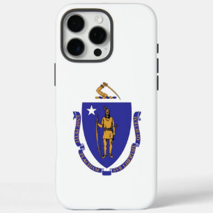 Apple iPhone 16 Pro Max Case, Massachusetts flag Case