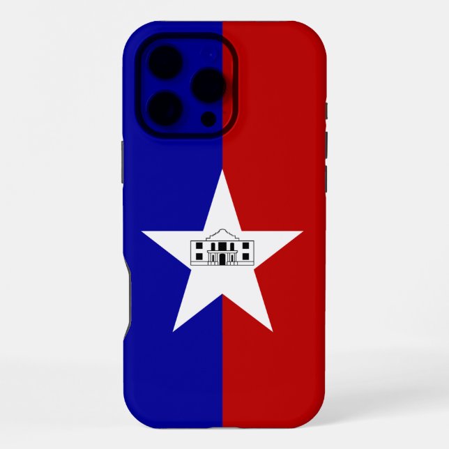 Apple iPhone 16 Pro Max Case, San Antonio flag Case (Back)