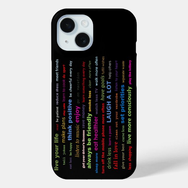 Apple iPhone Case Phone Case Motivational Quotes (Back)